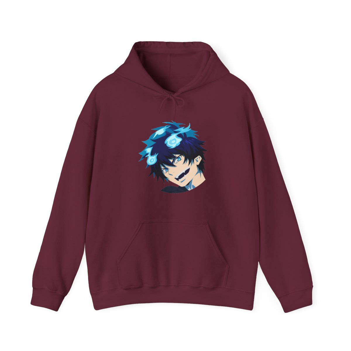 Rin Okumura - Blue Exorcist Vector Art Blue Exorcist Pullover Hoodie by CaelynGreaves - alternate angle 4, merchandise