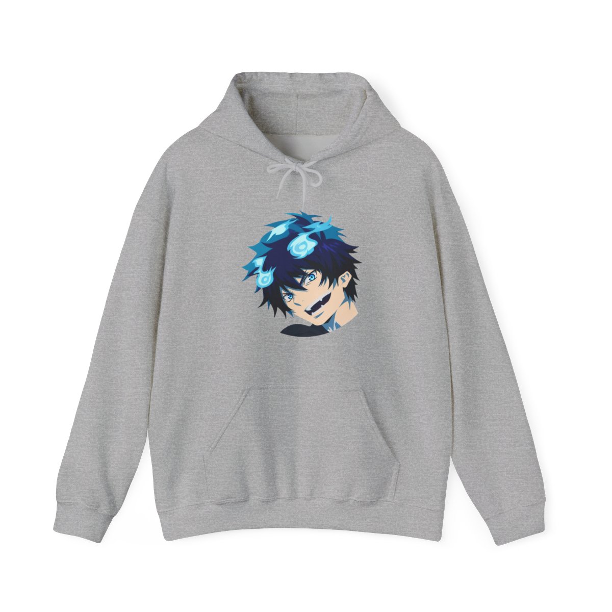 Rin Okumura - Blue Exorcist Vector Art Blue Exorcist Pullover Hoodie by CaelynGreaves - alternate angle 2, merchandise