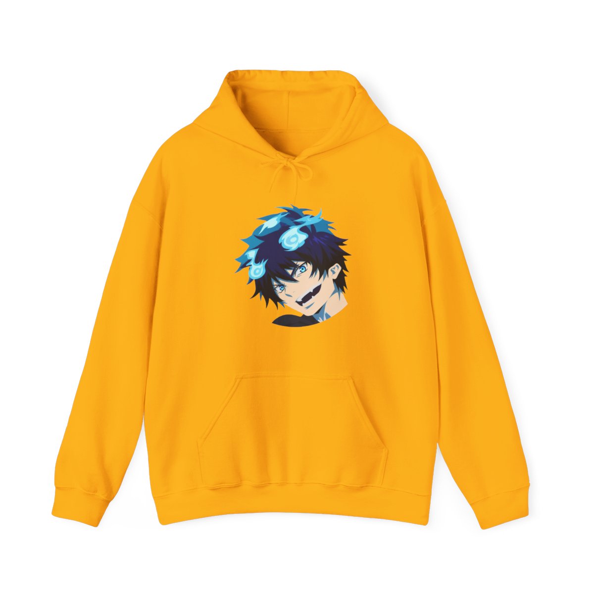 Rin Okumura - Blue Exorcist Vector Art Blue Exorcist Pullover Hoodie by CaelynGreaves - alternate angle 3, merchandise