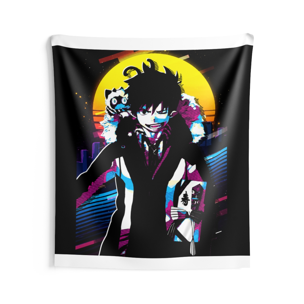 Okumura Rin Blue Exorcist Hanging Tapestry - alternate angle 2, merchandise
