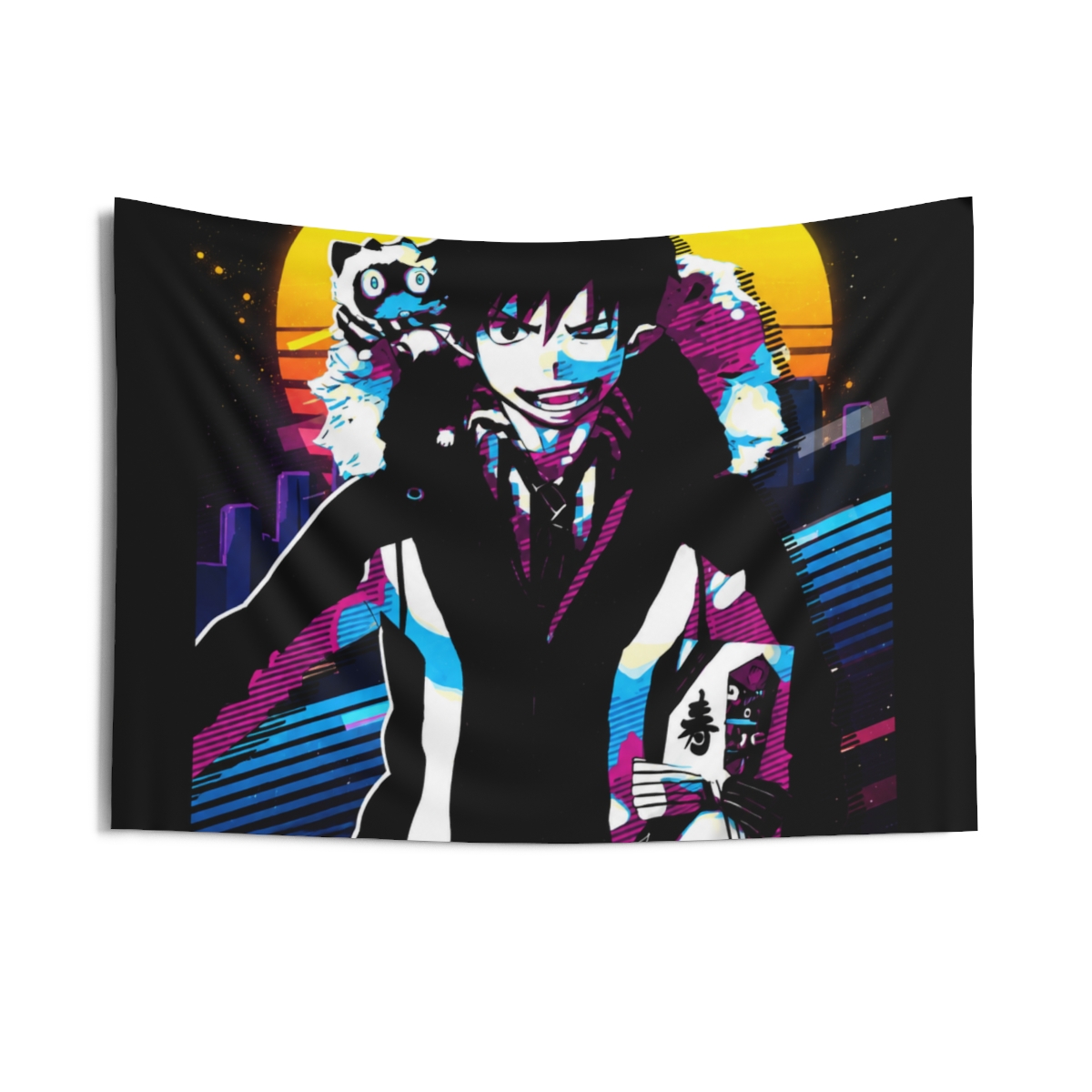 Okumura Rin Blue Exorcist Hanging Tapestry - alternate angle 4, merchandise