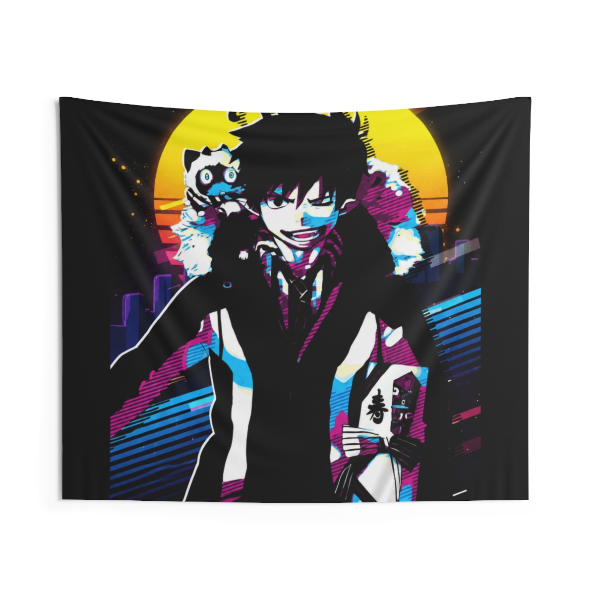 Okumura Rin Blue Exorcist Hanging Tapestry - alternate angle 5, merchandise