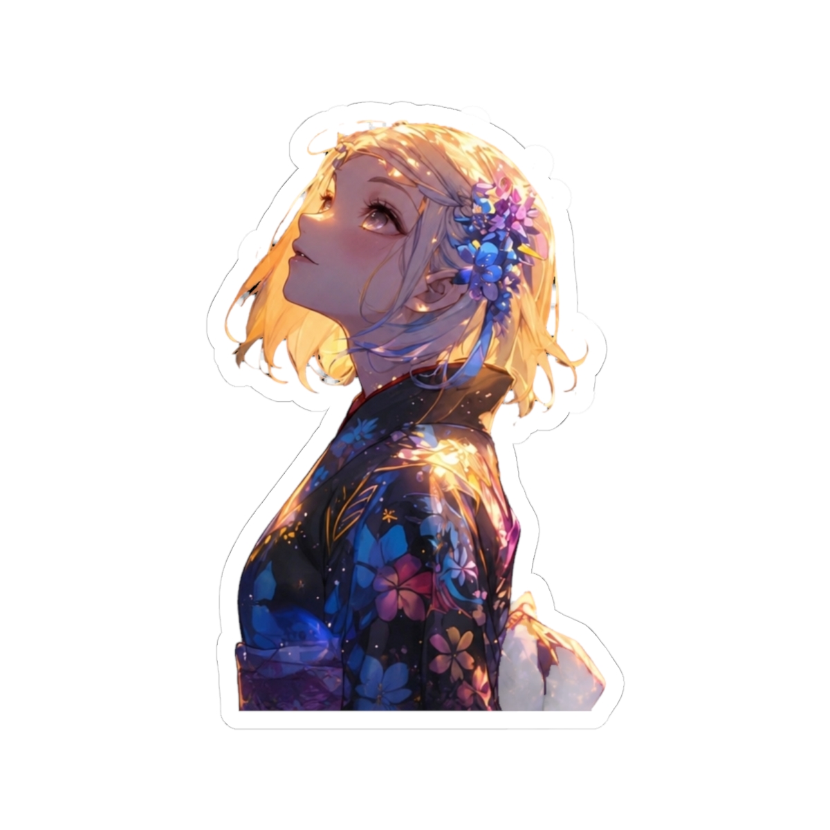 Shiemi Moriyama Delicate Wisteria Lantern Bloom Blue Exorcist Anime