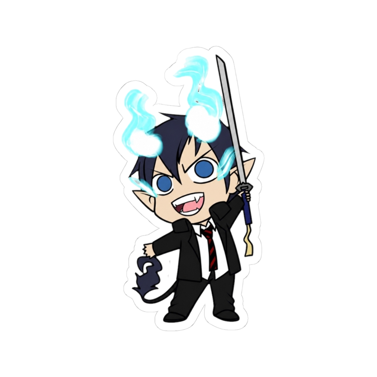 Rin Okumura Anime Sticker | Bold Vinyl Decal for Fans | Blue Exorcist