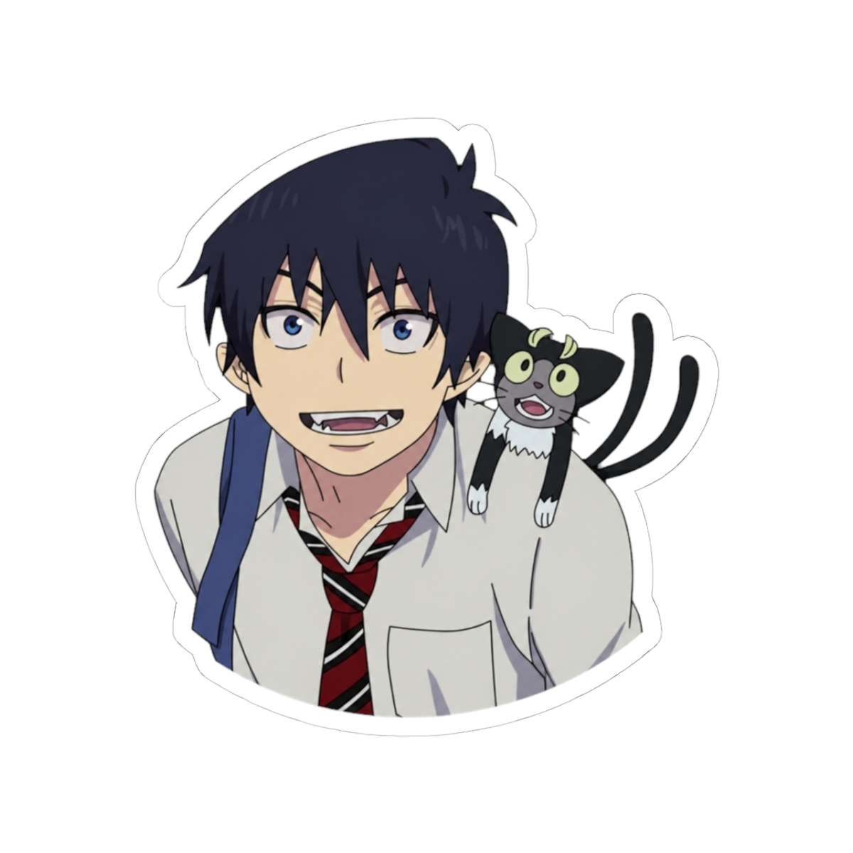 Blue Exorcist - Rin Okumura and Kuro